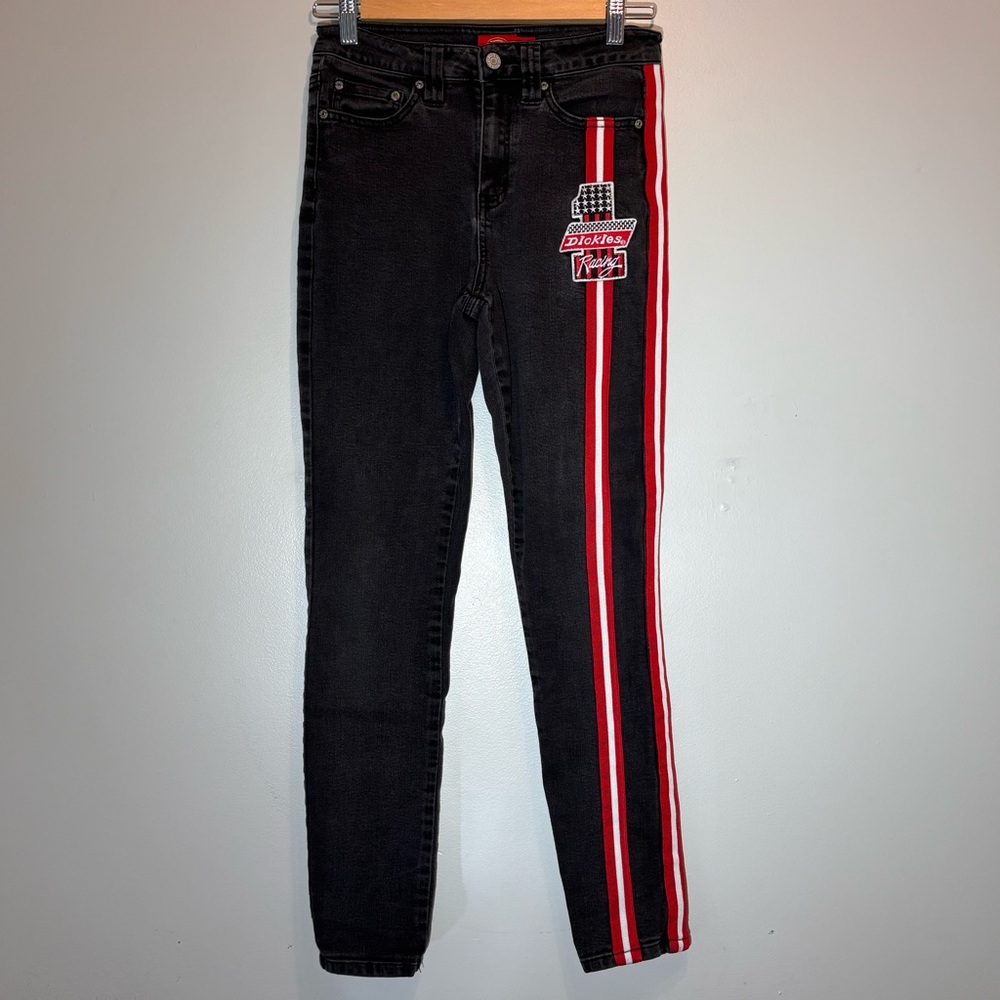 Dickies Racing Stripe Black Jeans Size 25
